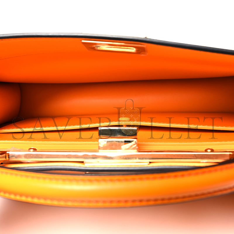 F**di vitello king tamponato medium peekaboo i see u east west satchel clementine 8bn323af2hf1dzh (29*18.5*12cm)